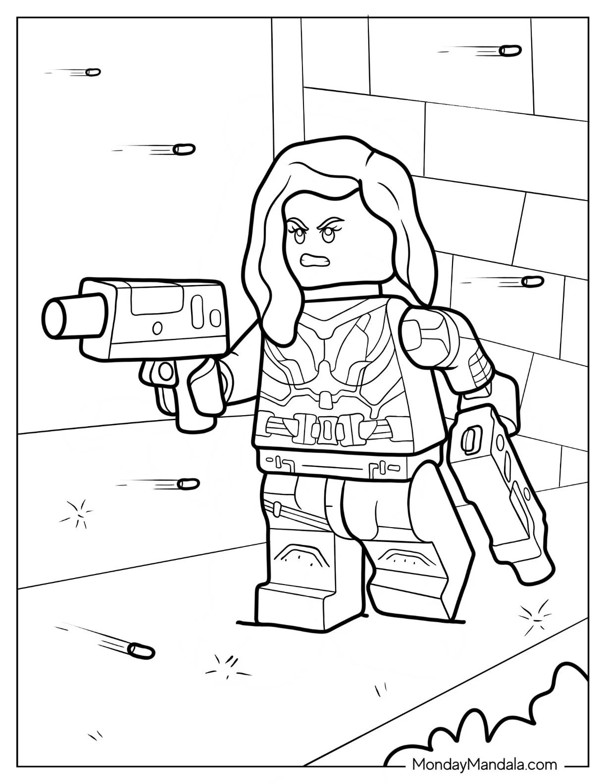 Çocuklar İçin Lego Avengers Boyama Sayfaları 