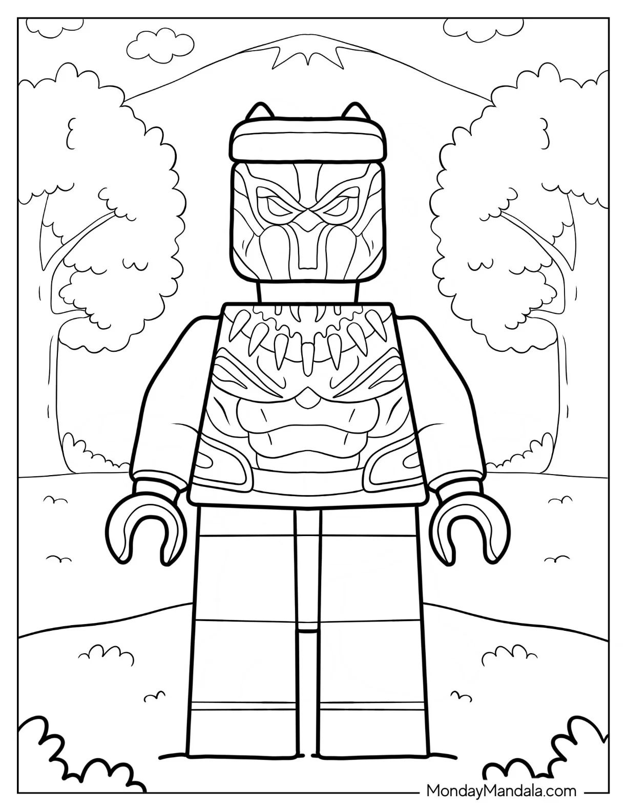 Çocuklar İçin Lego Avengers Boyama Sayfaları 