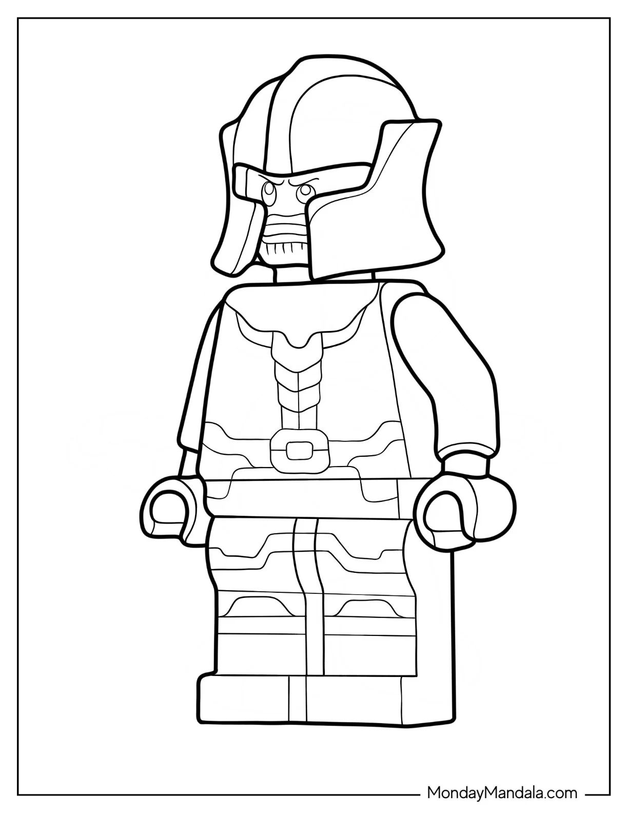 Çocuklar İçin Lego Avengers Boyama Sayfaları 