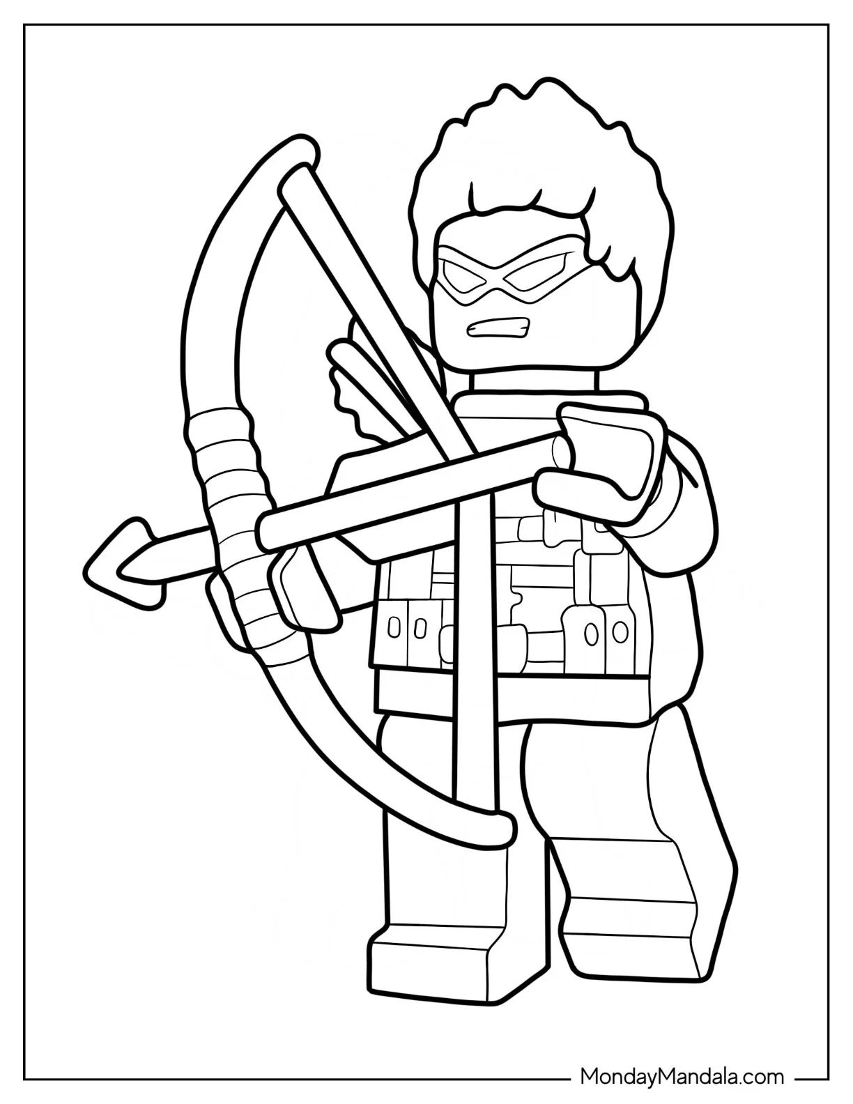Çocuklar İçin Lego Avengers Boyama Sayfaları 