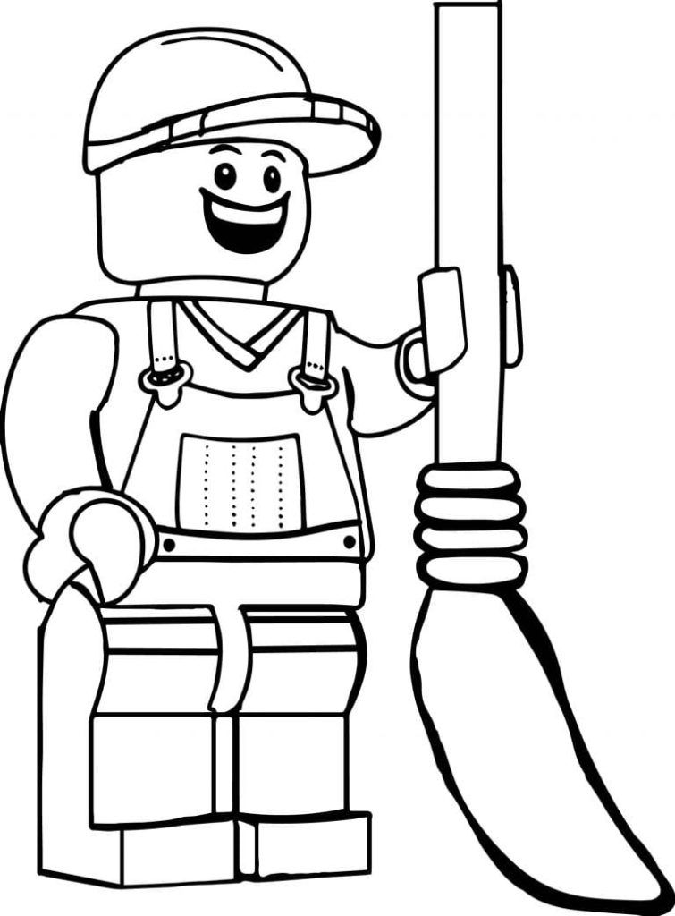 Çocuklar İçin Lego City Boyama Sayfaları 