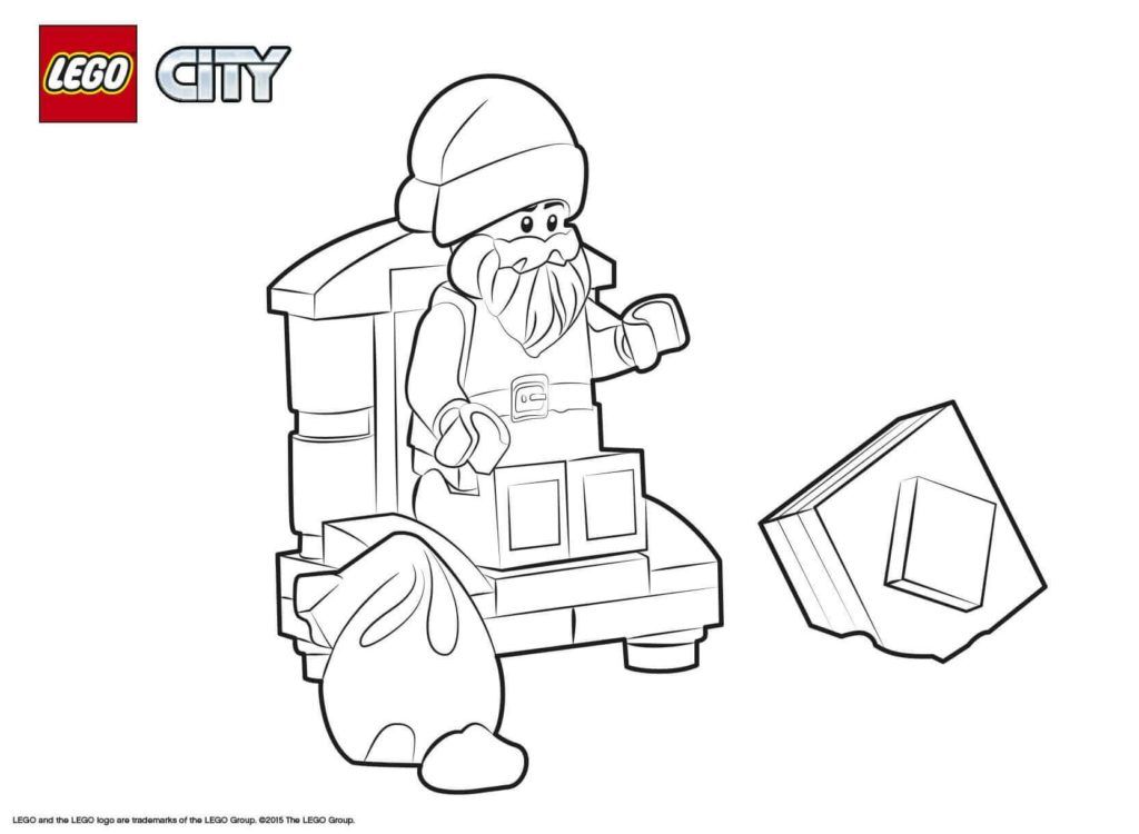 Çocuklar İçin Lego City Boyama Sayfaları 