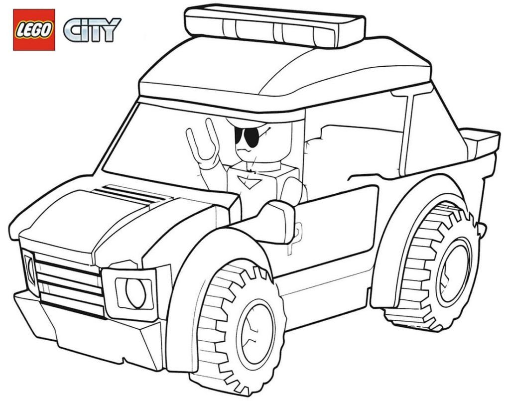 Çocuklar İçin Lego City Boyama Sayfaları 