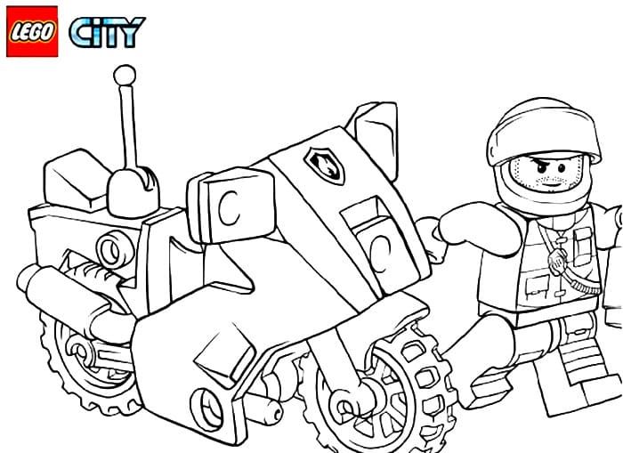 Çocuklar İçin Lego City Boyama Sayfaları 