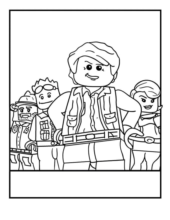 Çocuklar İçin Lego City Boyama Sayfaları 