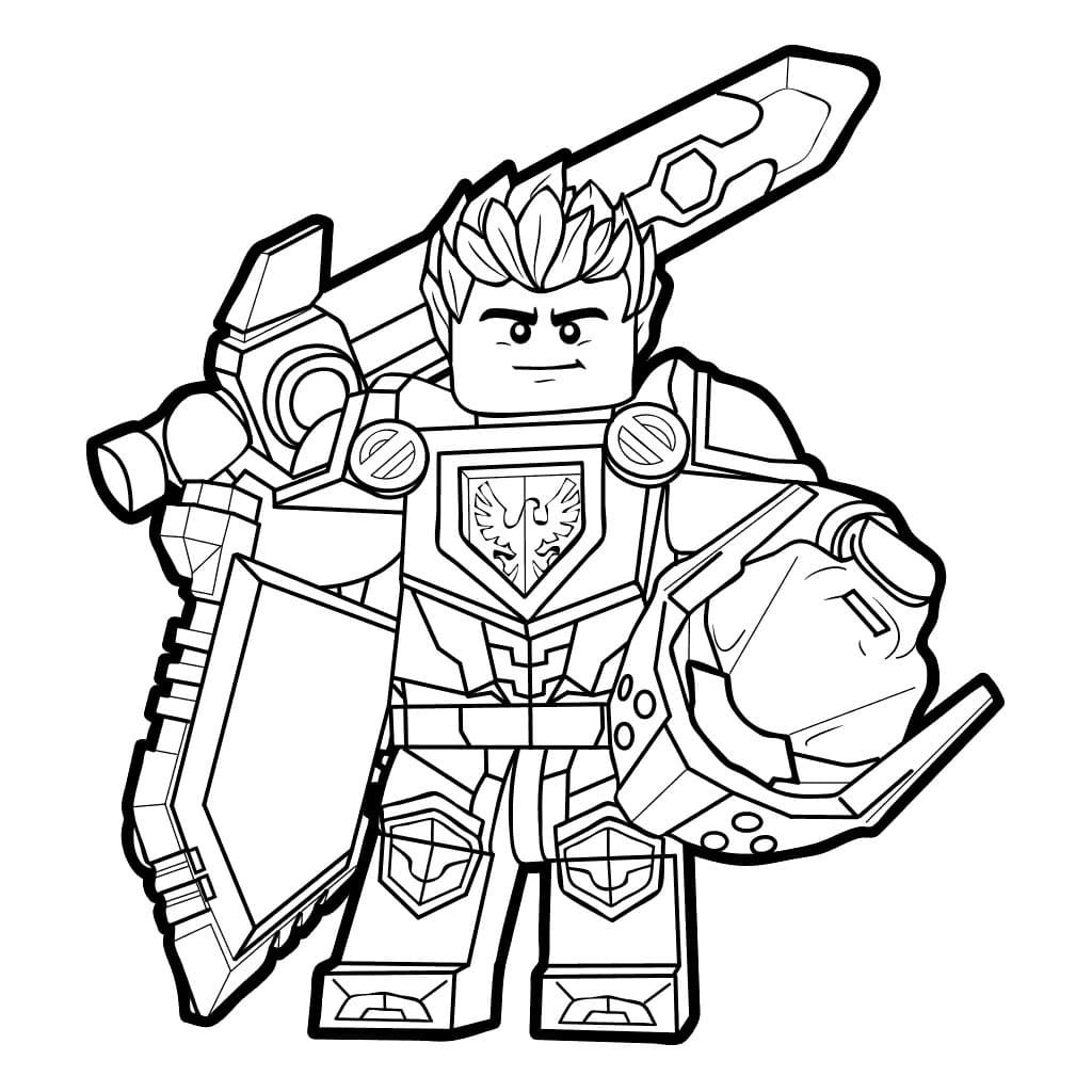 Çocuklar İçin Lego Nexo Knights Boyama Sayfaları 