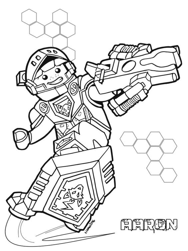 Çocuklar İçin Lego Nexo Knights Boyama Sayfaları 