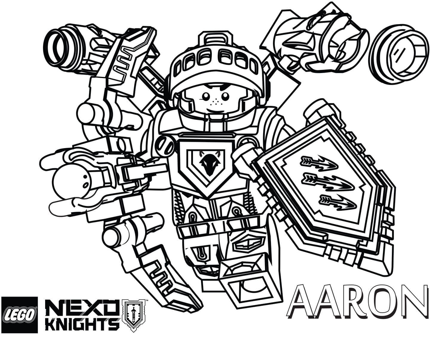Çocuklar İçin Lego Nexo Knights Boyama Sayfaları 