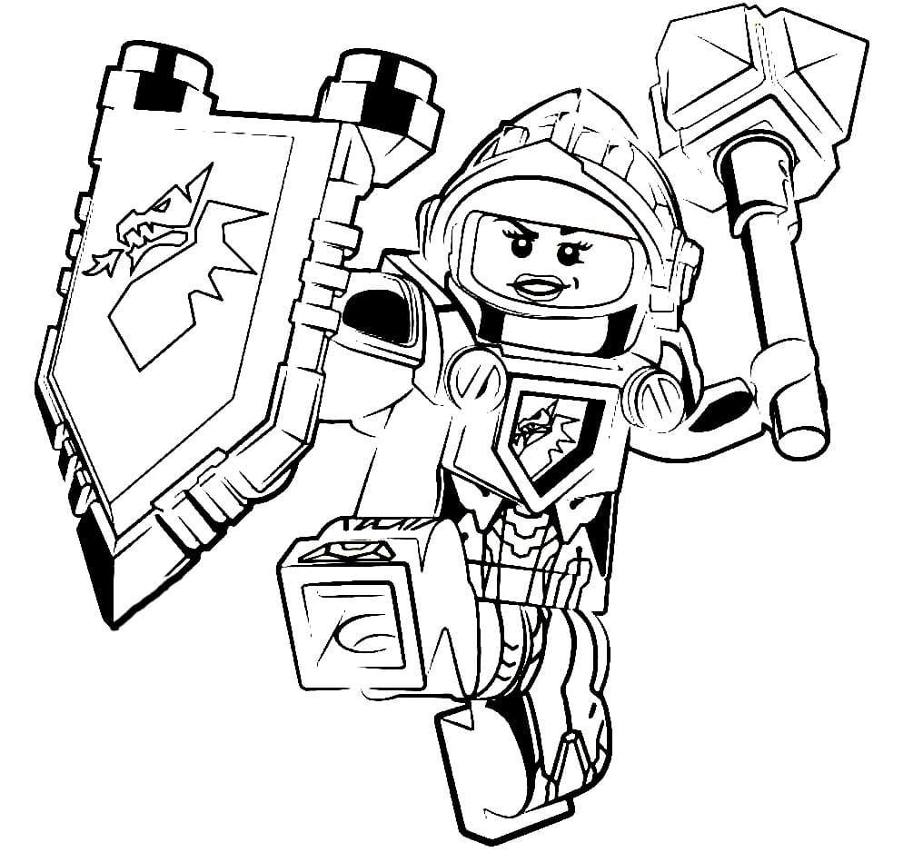 Çocuklar İçin Lego Nexo Knights Boyama Sayfaları 