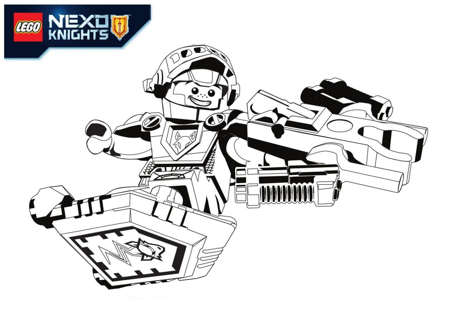 Çocuklar İçin Lego Nexo Knights Boyama Sayfaları 