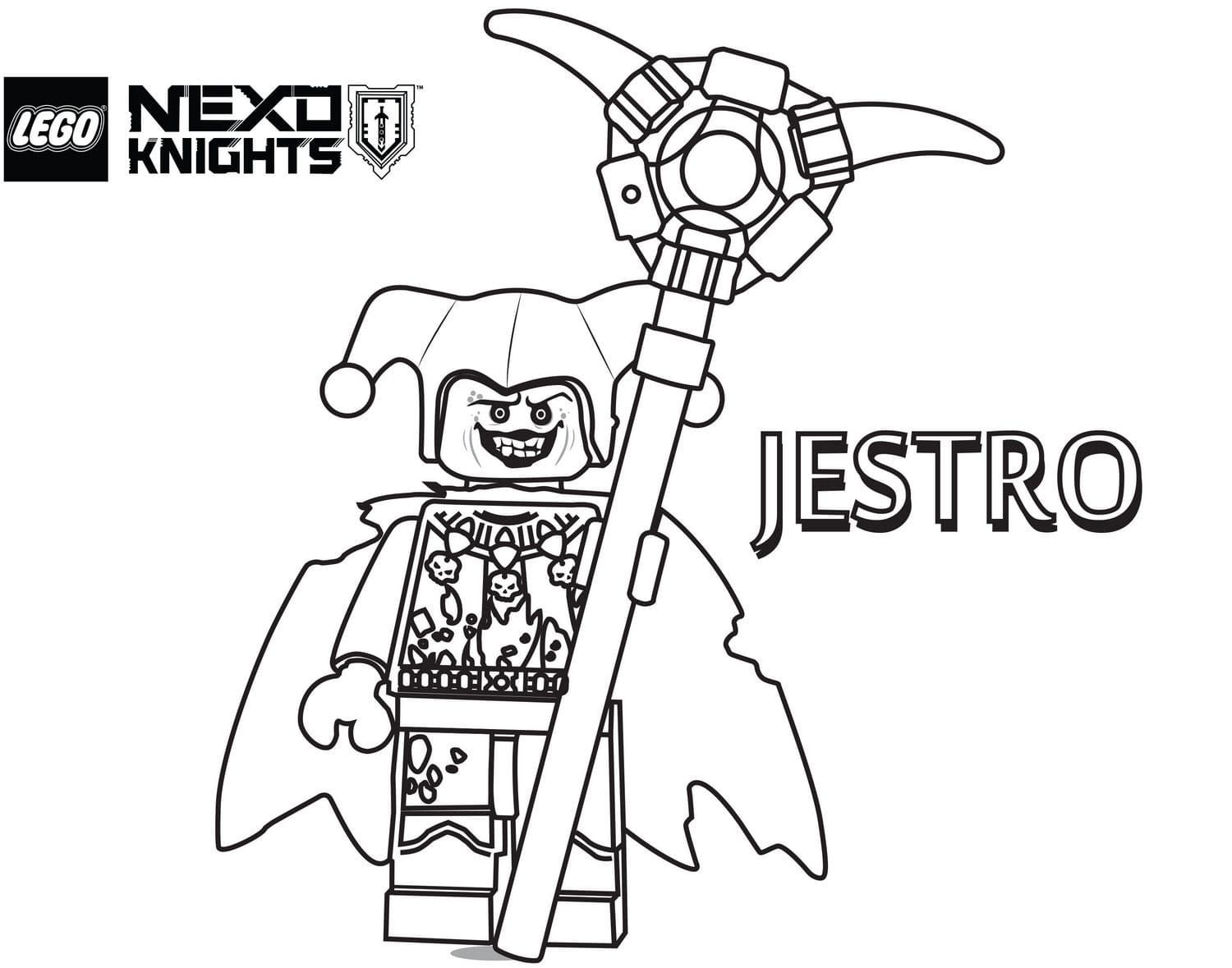 Çocuklar İçin Lego Nexo Knights Boyama Sayfaları 