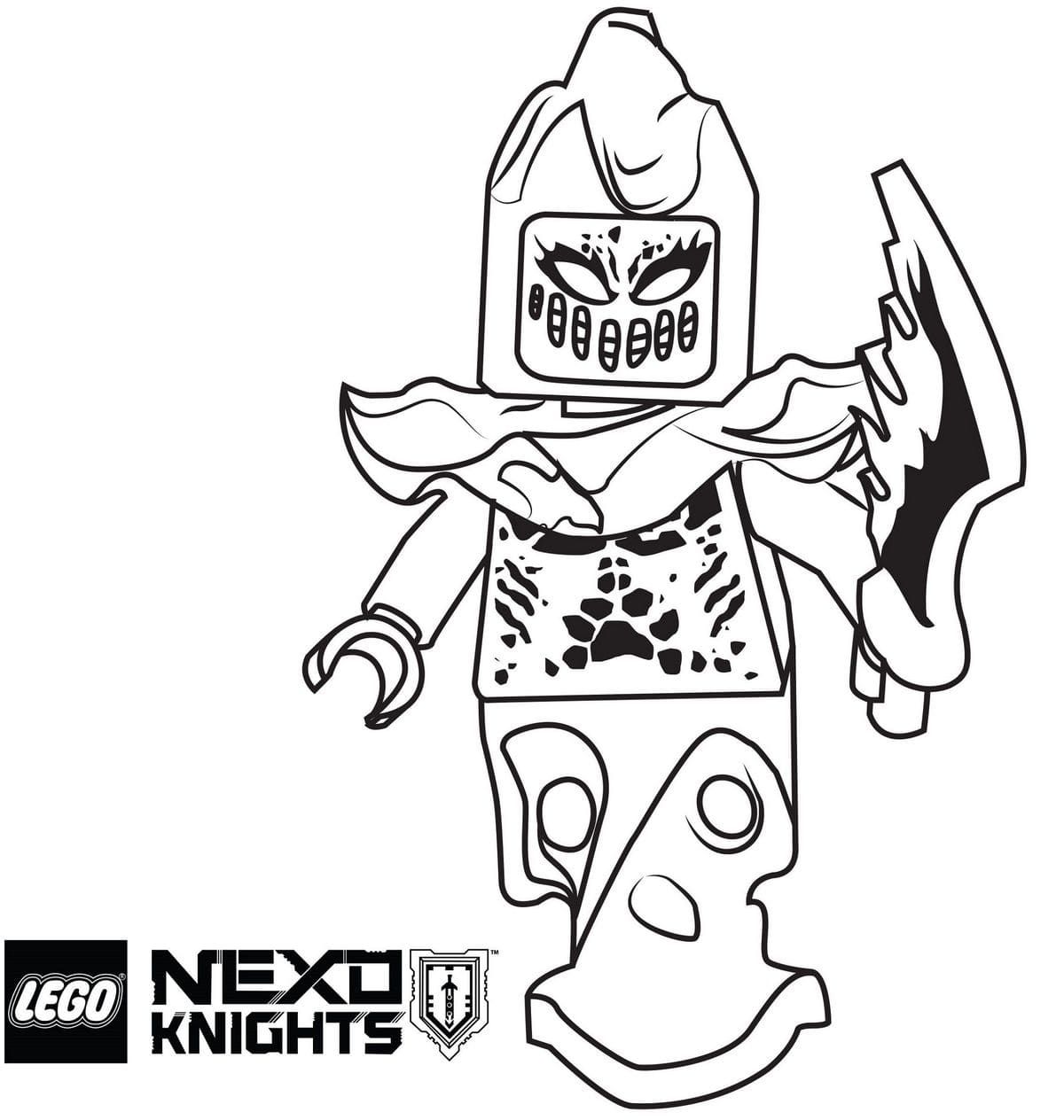 Çocuklar İçin Lego Nexo Knights Boyama Sayfaları 