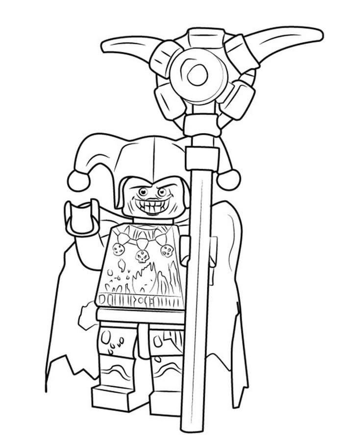 Çocuklar İçin Lego Nexo Knights Boyama Sayfaları 