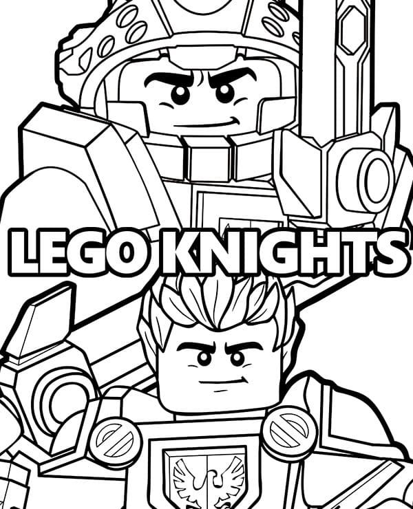 Çocuklar İçin Lego Nexo Knights Boyama Sayfaları 