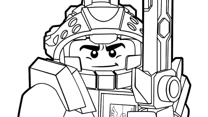 Çocuklar İçin Lego Nexo Knights Boyama Sayfaları 