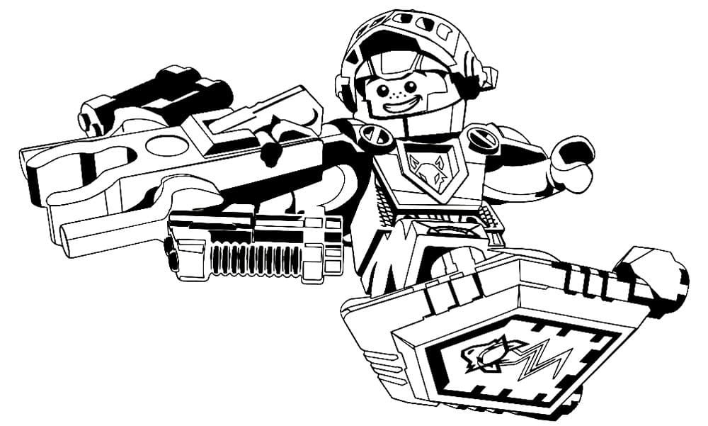 Çocuklar İçin Lego Nexo Knights Boyama Sayfaları 