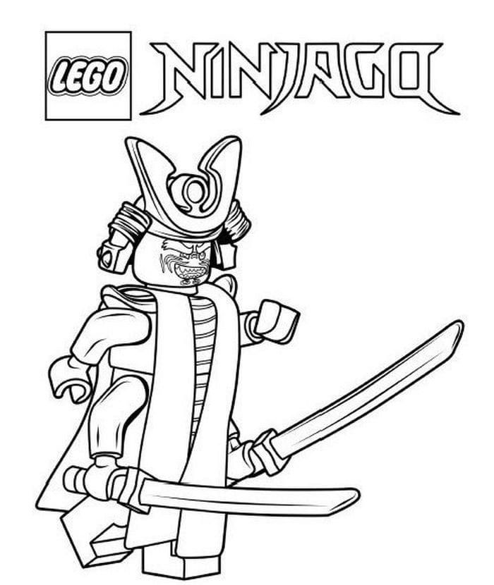 Çocuklar İçin Lego Ninjago Boyama Sayfaları 