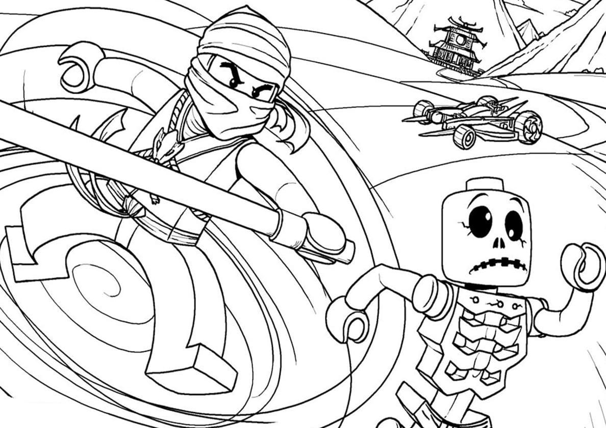 Çocuklar İçin Lego Ninjago Boyama Sayfaları 