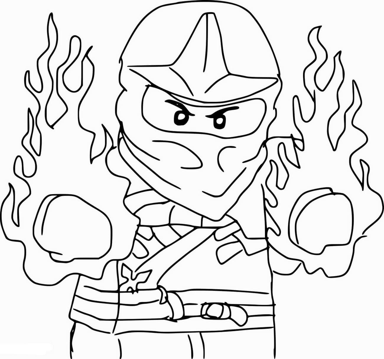 Çocuklar İçin Lego Ninjago Boyama Sayfaları 