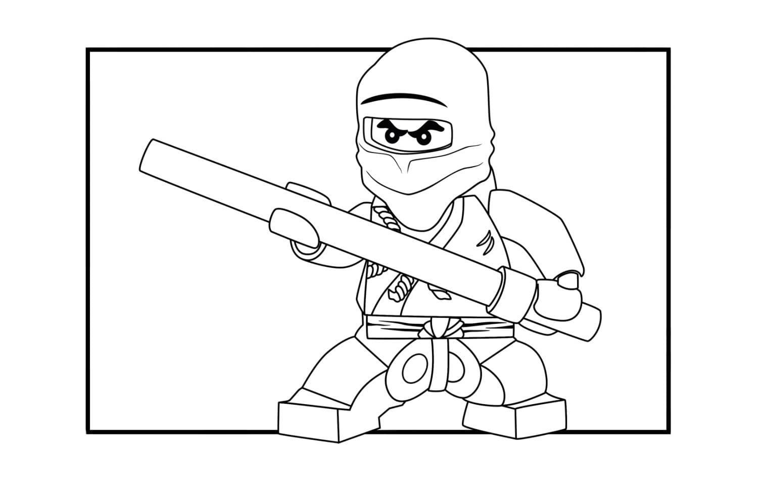 Çocuklar İçin Lego Ninjago Boyama Sayfaları 