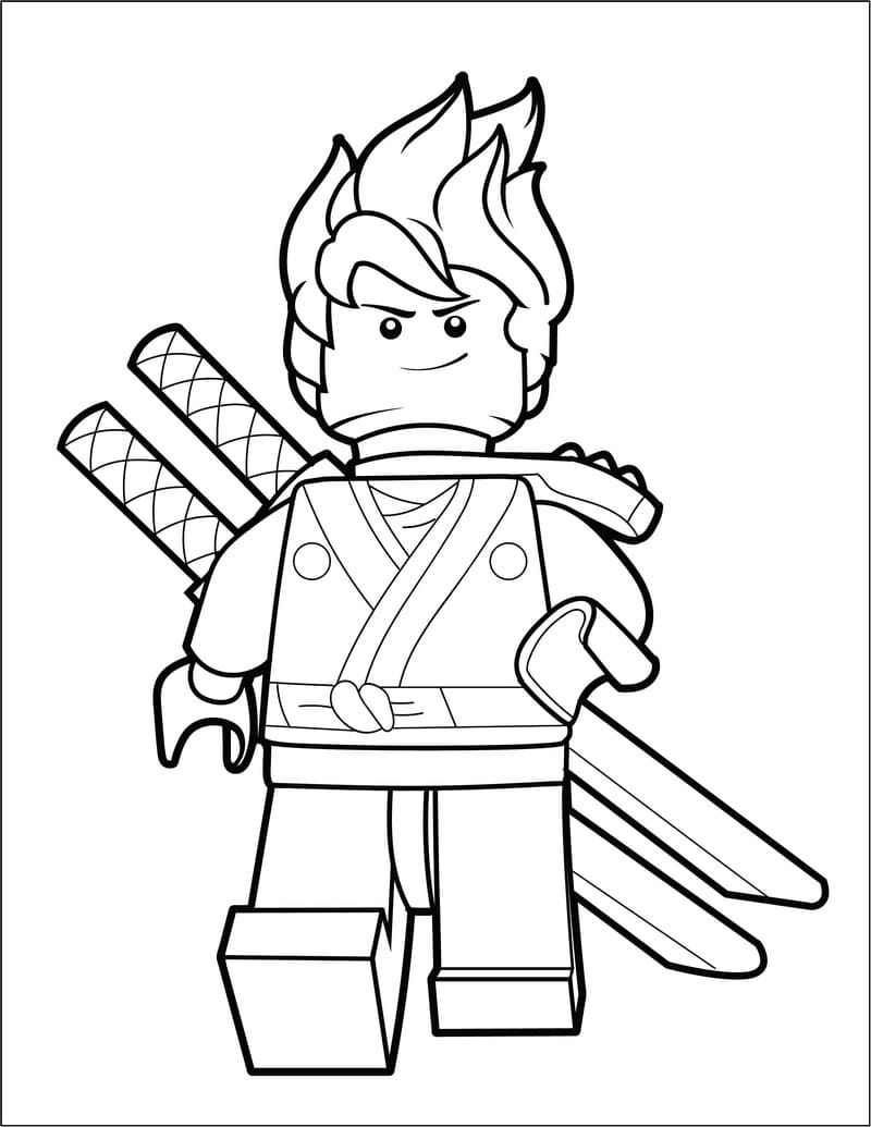 Çocuklar İçin Lego Ninjago Boyama Sayfaları 