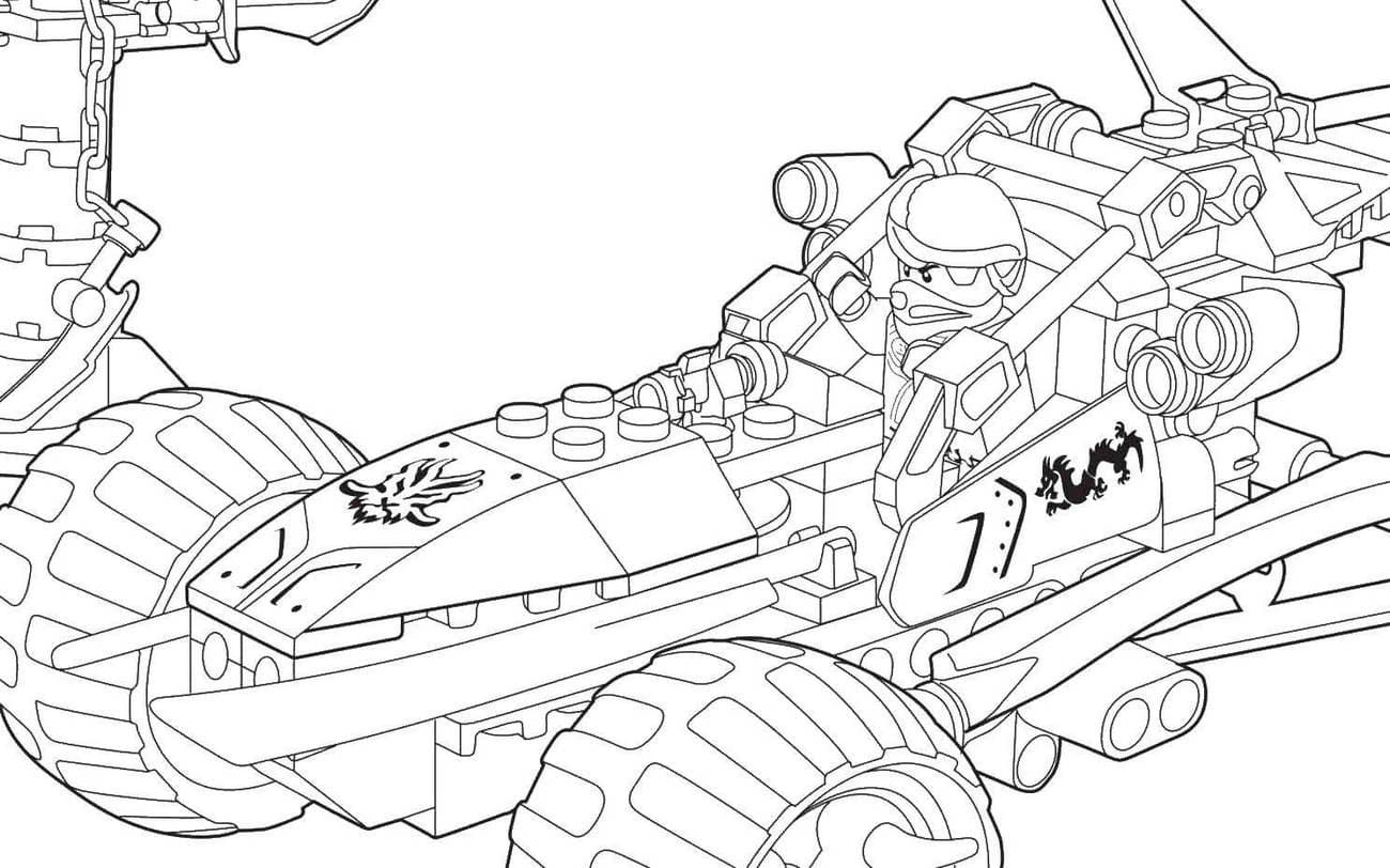Çocuklar İçin Lego Ninjago Boyama Sayfaları 