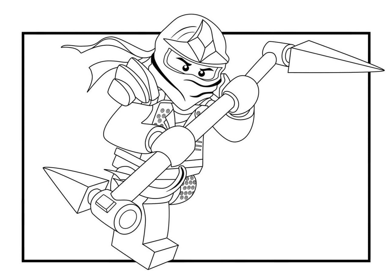 Çocuklar İçin Lego Ninjago Boyama Sayfaları 