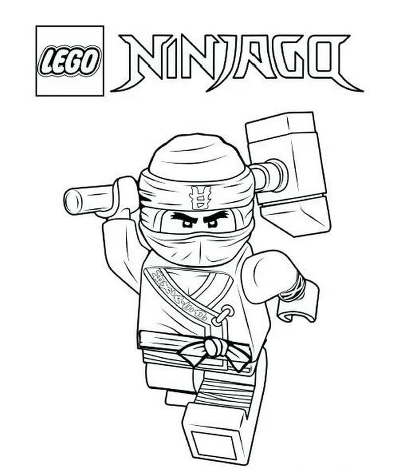 Çocuklar İçin Lego Ninjago Boyama Sayfaları 