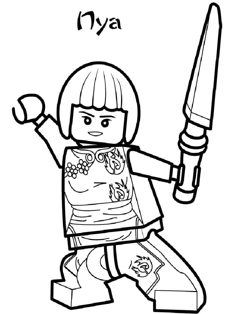 Çocuklar İçin Lego Ninjago Boyama Sayfaları 