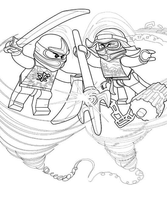 Çocuklar İçin Lego Ninjago Boyama Sayfaları 