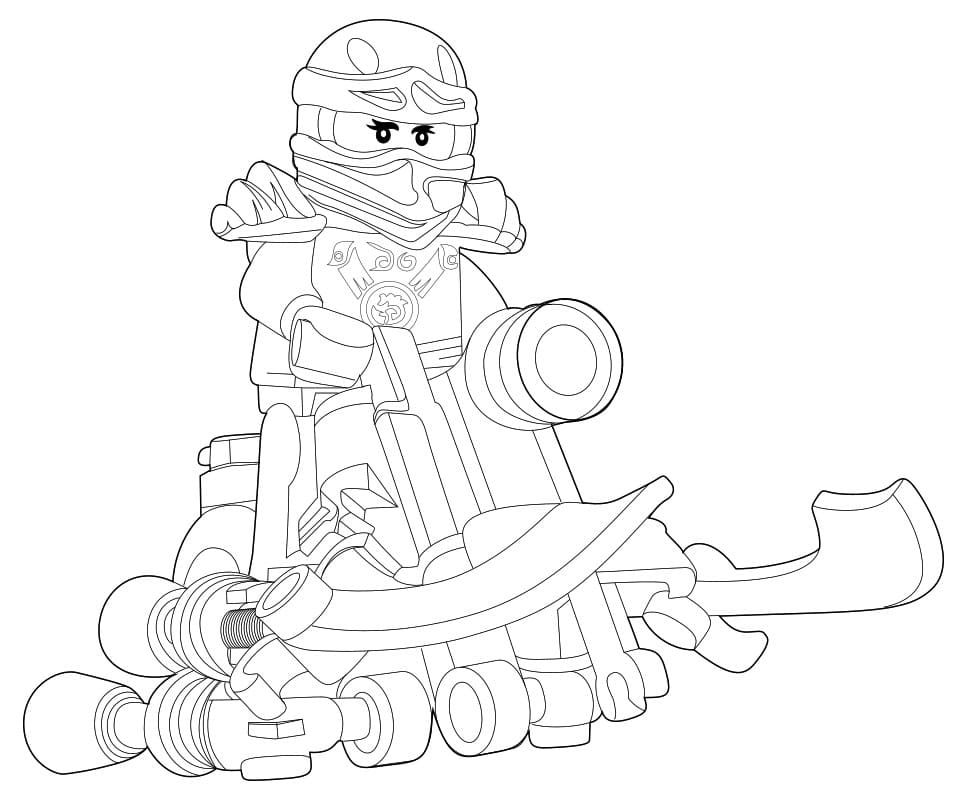 Çocuklar İçin Lego Ninjago Boyama Sayfaları 