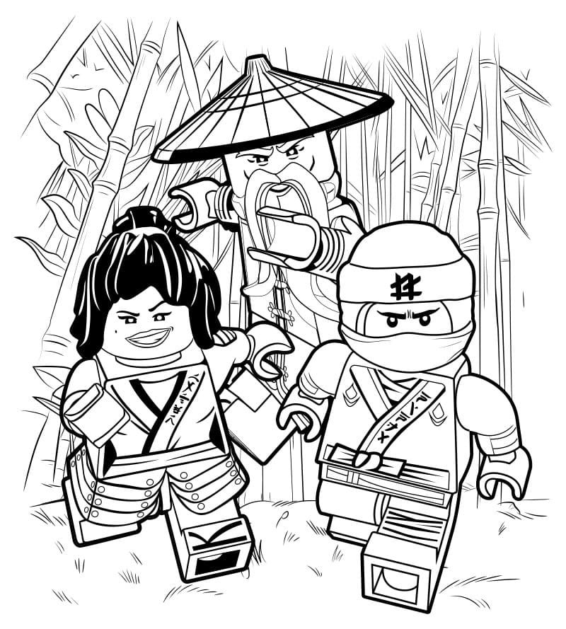 Çocuklar İçin Lego Ninjago Boyama Sayfaları 