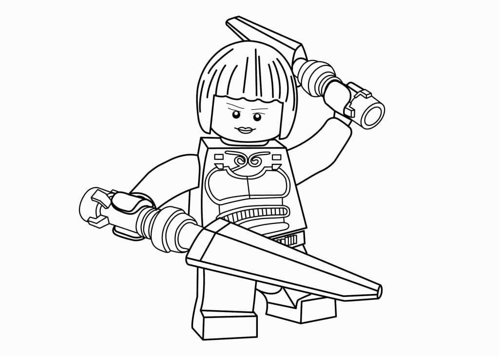 Çocuklar İçin Lego Ninjago Boyama Sayfaları 