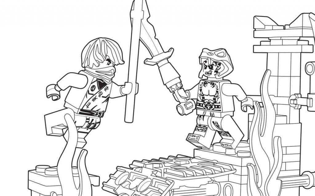 Çocuklar İçin Lego Ninjago Boyama Sayfaları 