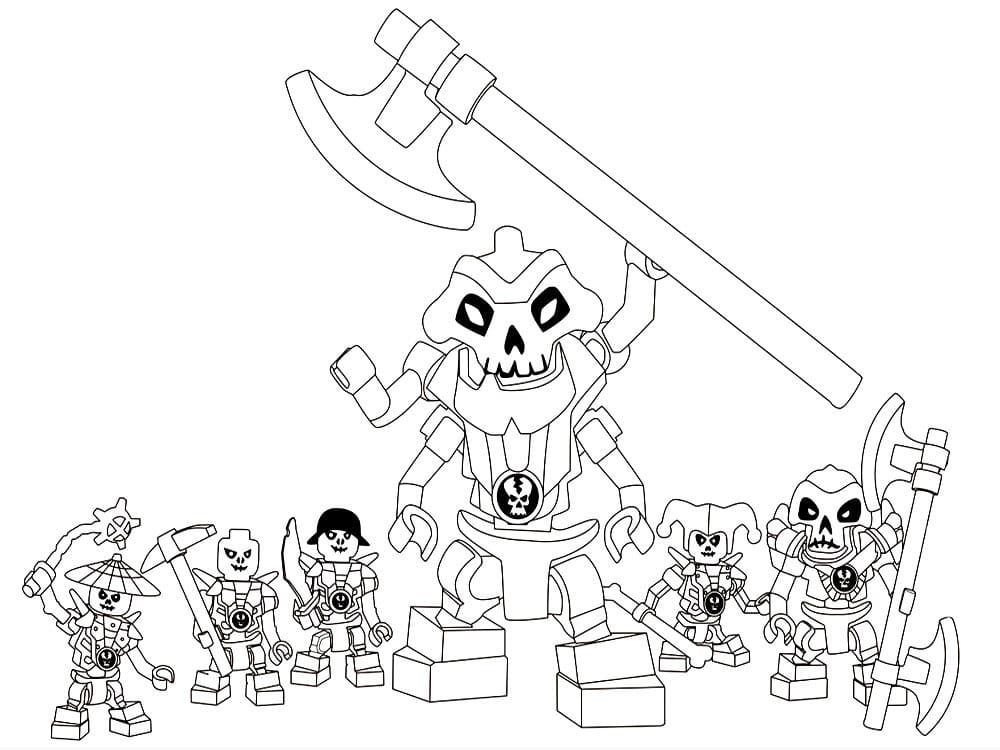 Çocuklar İçin Lego Ninjago Boyama Sayfaları 