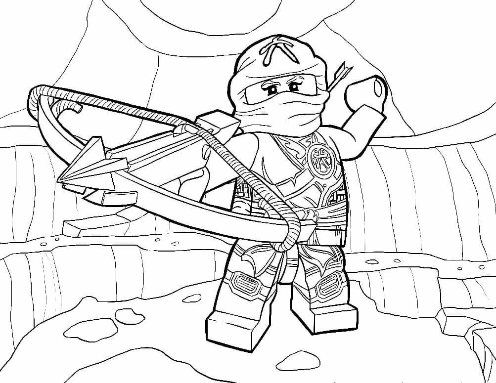 Çocuklar İçin Lego Ninjago Boyama Sayfaları 
