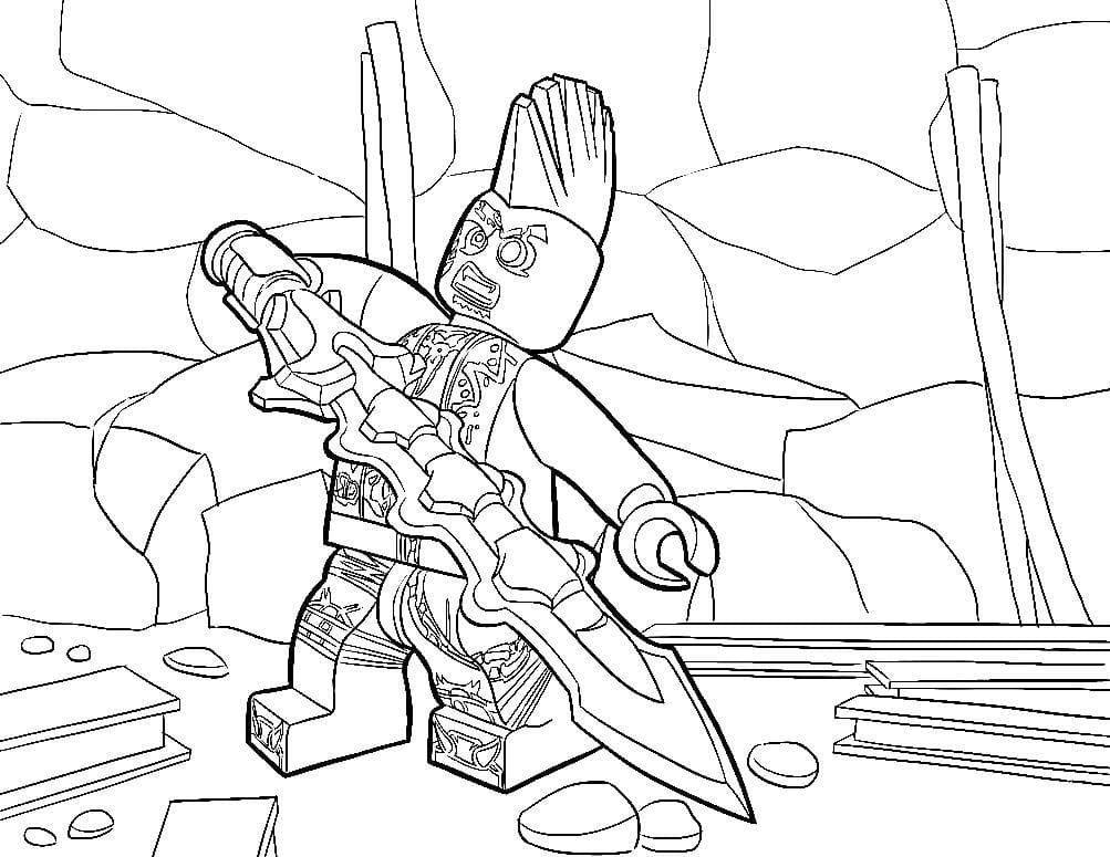 Çocuklar İçin Lego Ninjago Boyama Sayfaları 