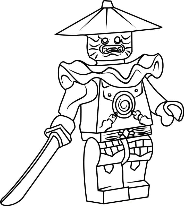 Çocuklar İçin Lego Ninjago Boyama Sayfaları 