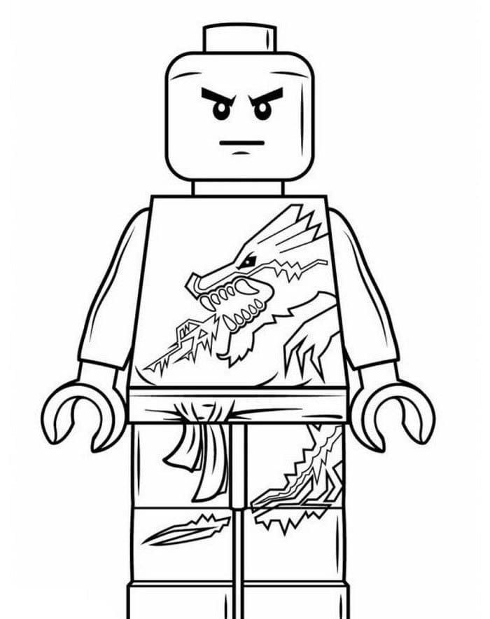 Çocuklar İçin Lego Ninjago Boyama Sayfaları 