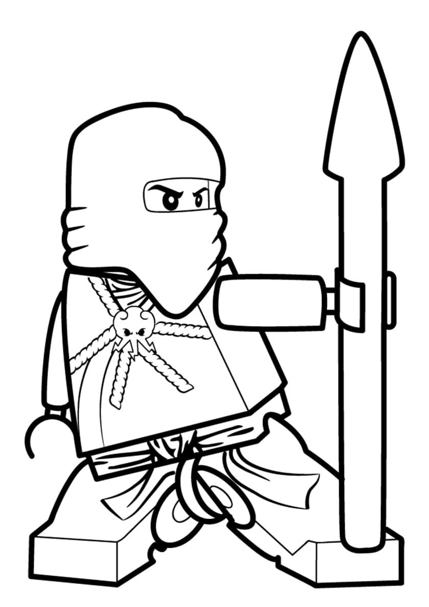 Çocuklar İçin Lego Ninjago Boyama Sayfaları 