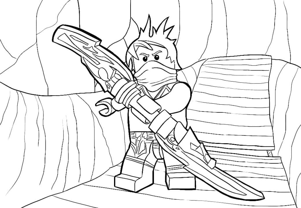 Çocuklar İçin Lego Ninjago Boyama Sayfaları 