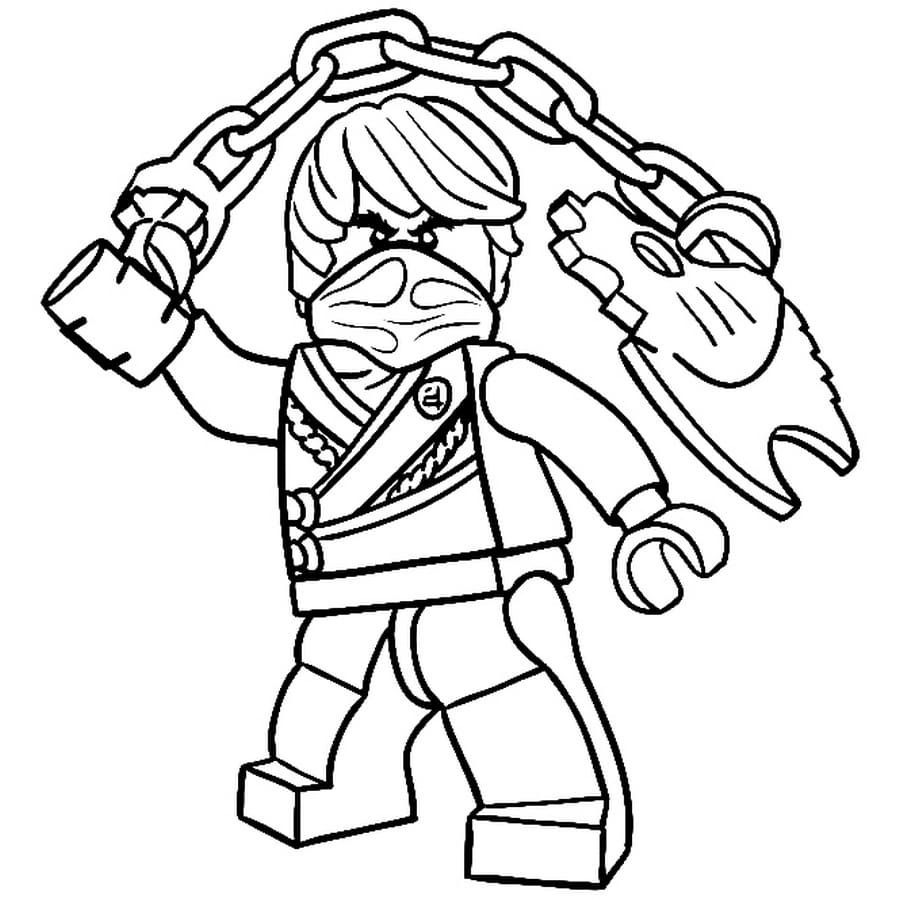 Çocuklar İçin Lego Ninjago Boyama Sayfaları 
