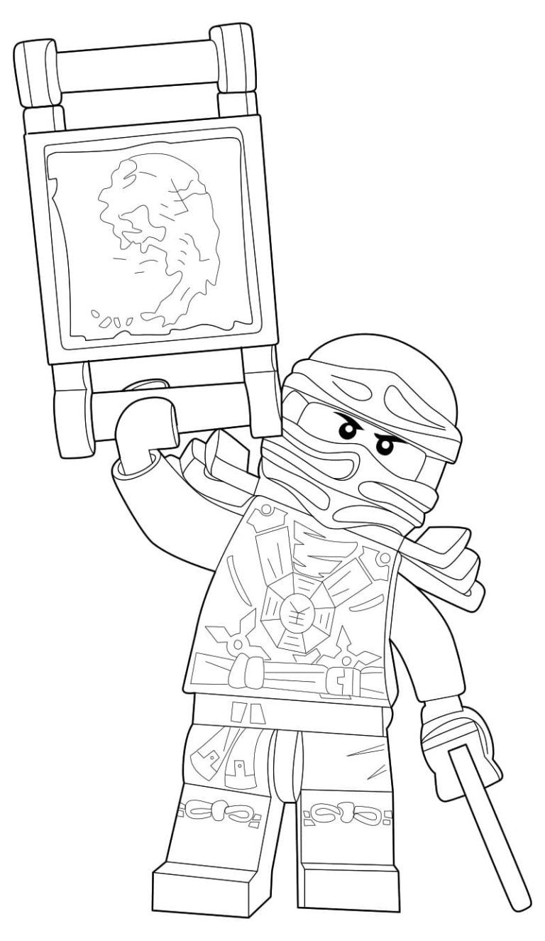 Çocuklar İçin Lego Ninjago Boyama Sayfaları 