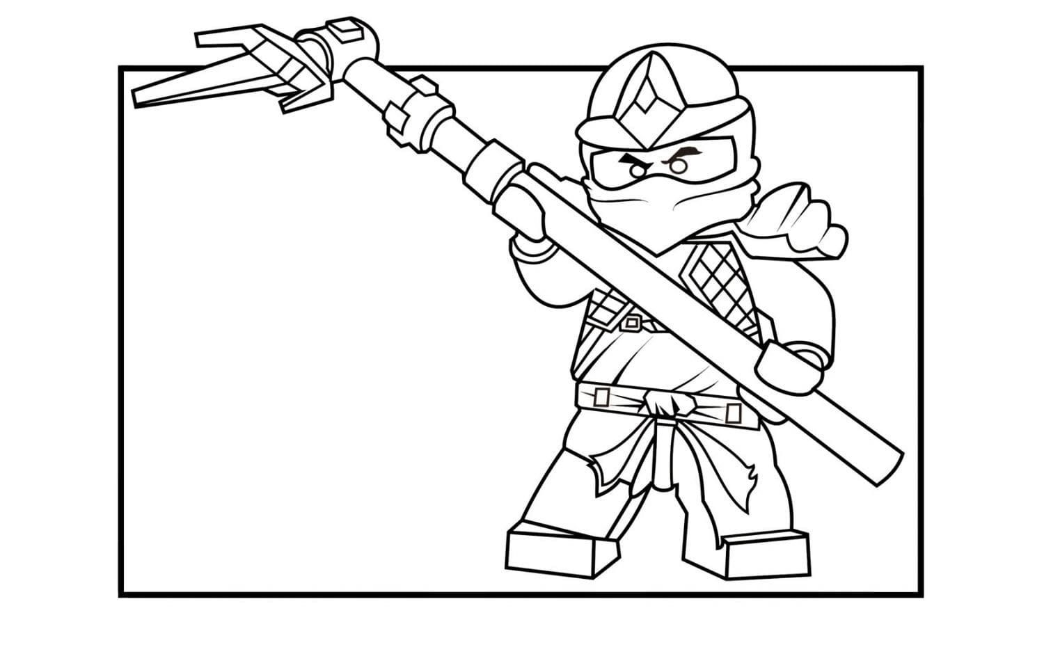Çocuklar İçin Lego Ninjago Boyama Sayfaları 