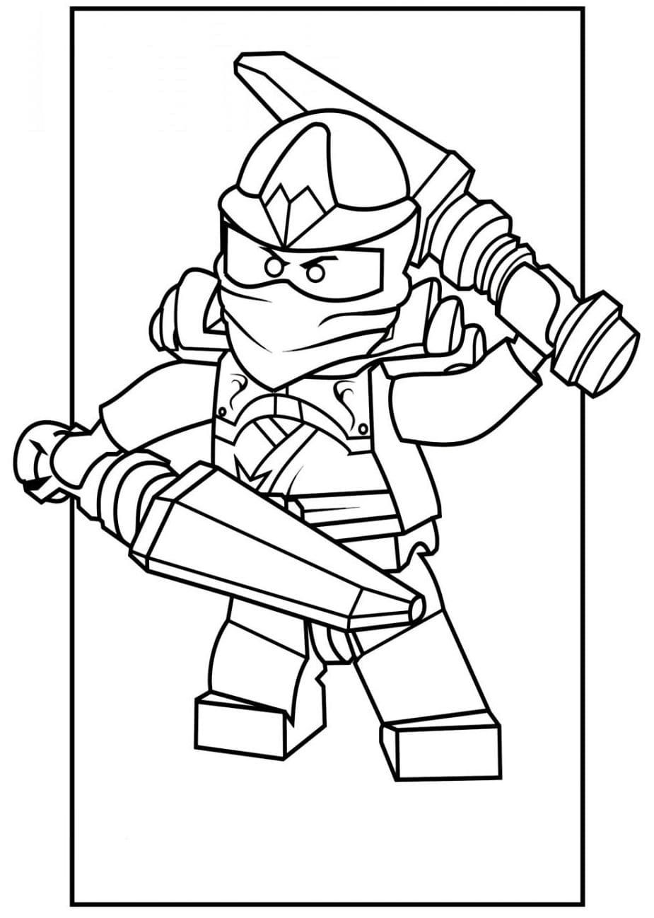 Çocuklar İçin Lego Ninjago Boyama Sayfaları 