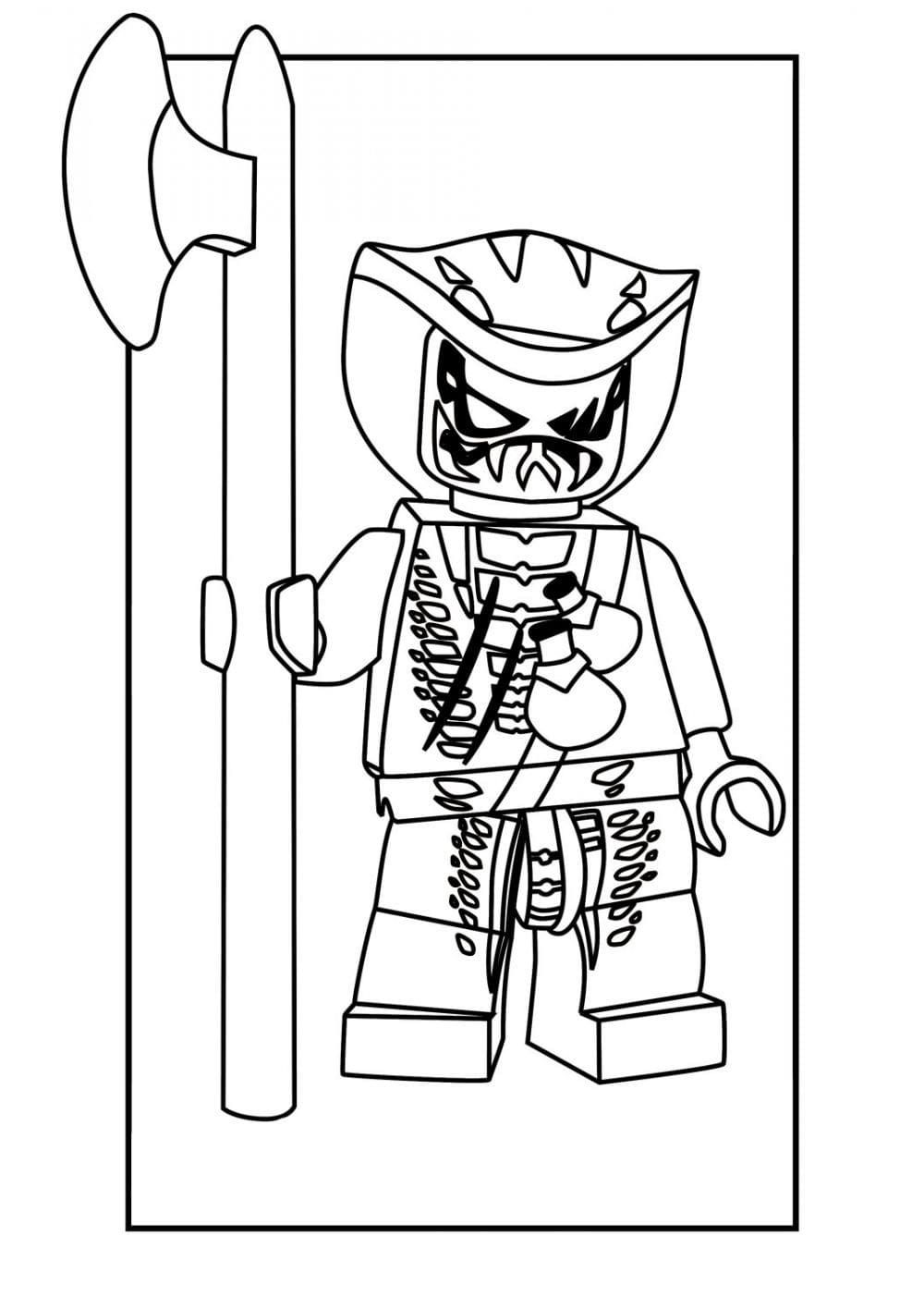 Çocuklar İçin Lego Ninjago Boyama Sayfaları 