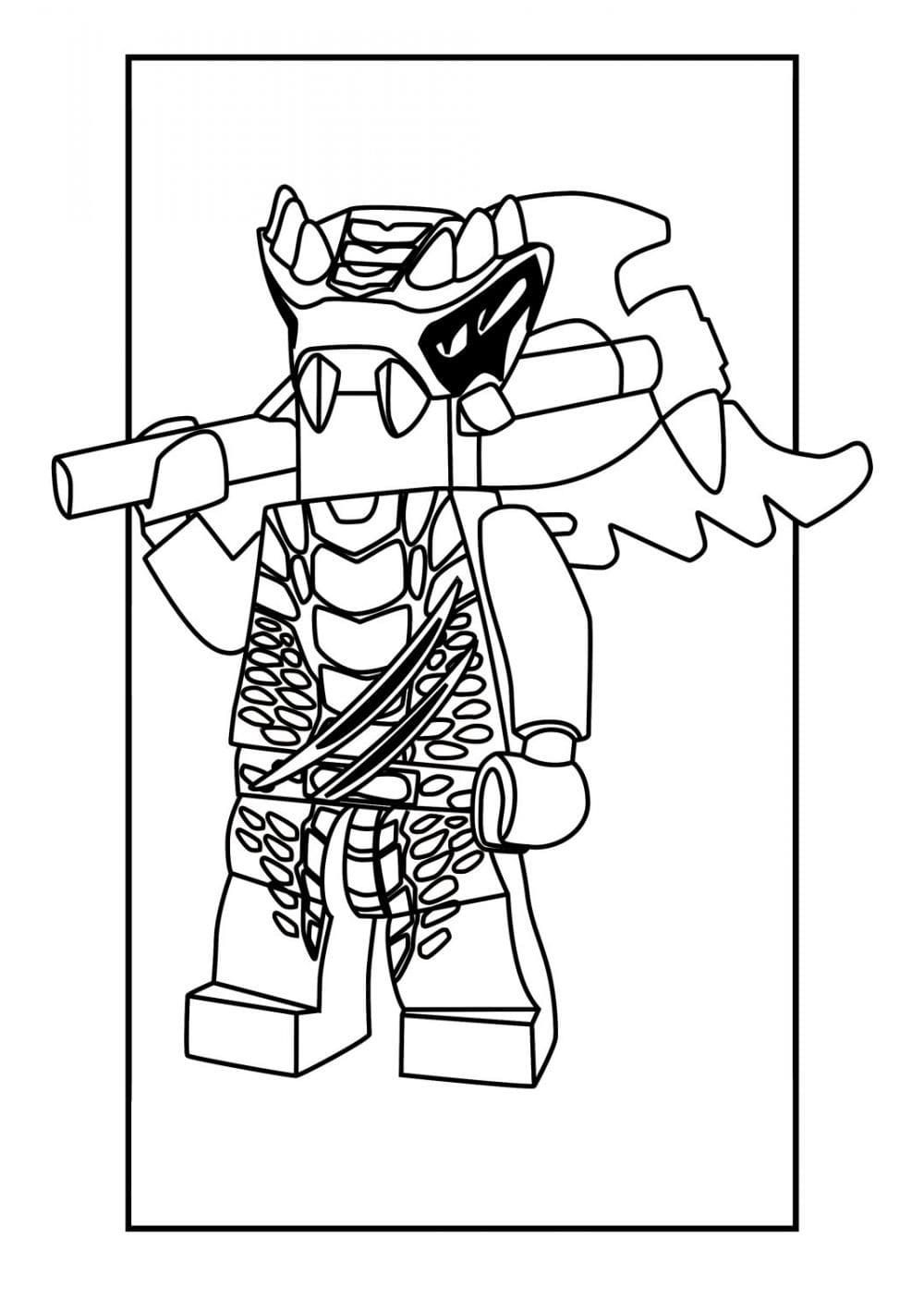 Çocuklar İçin Lego Ninjago Boyama Sayfaları 
