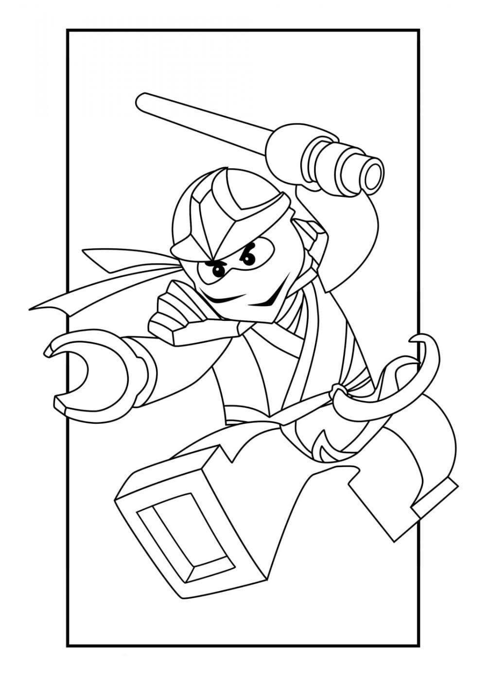 Çocuklar İçin Lego Ninjago Boyama Sayfaları 