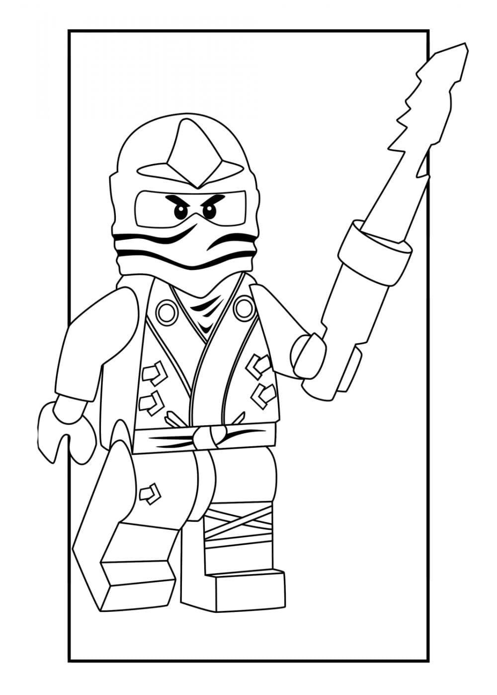 Çocuklar İçin Lego Ninjago Boyama Sayfaları 
