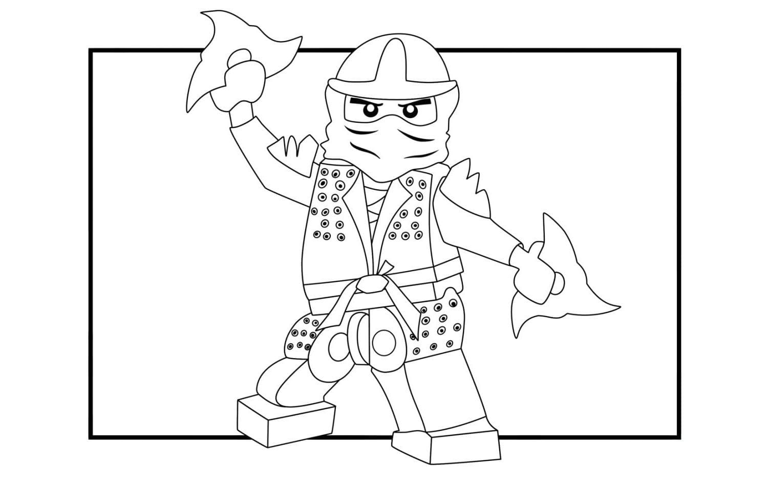 Çocuklar İçin Lego Ninjago Boyama Sayfaları 
